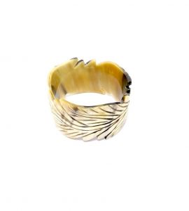 Handmade Boho Cow Horn Bangle Bracelet